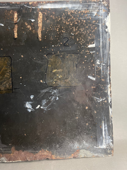 WW2 Tysk Stort NSDAP Emalje Skilt. Stemplet med fremstiller og 1934. Sjælden! Original.