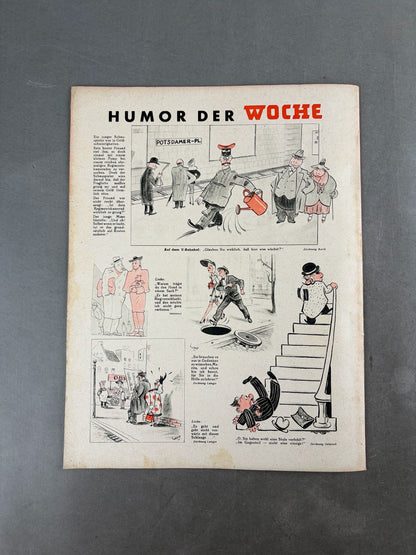 WW2 Tysk "Die Woche" Blad. Original.