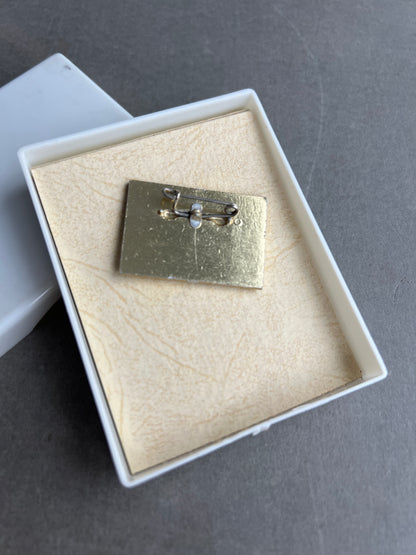 Østtysk DDR Medalje/Pin i æske. Original.