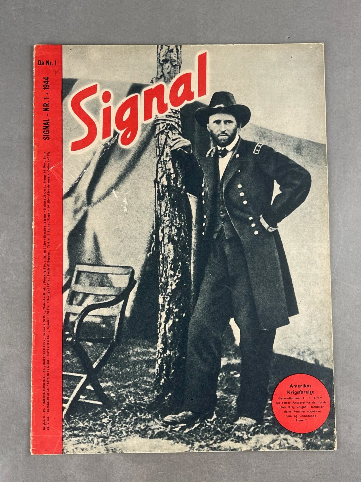 WW2 Tysk Signal Blad. Original.