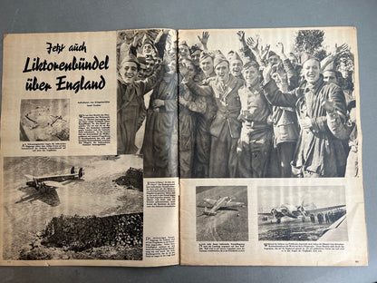 WW2 Tysk Luftwaffe "Der Adler" Blad. Original.