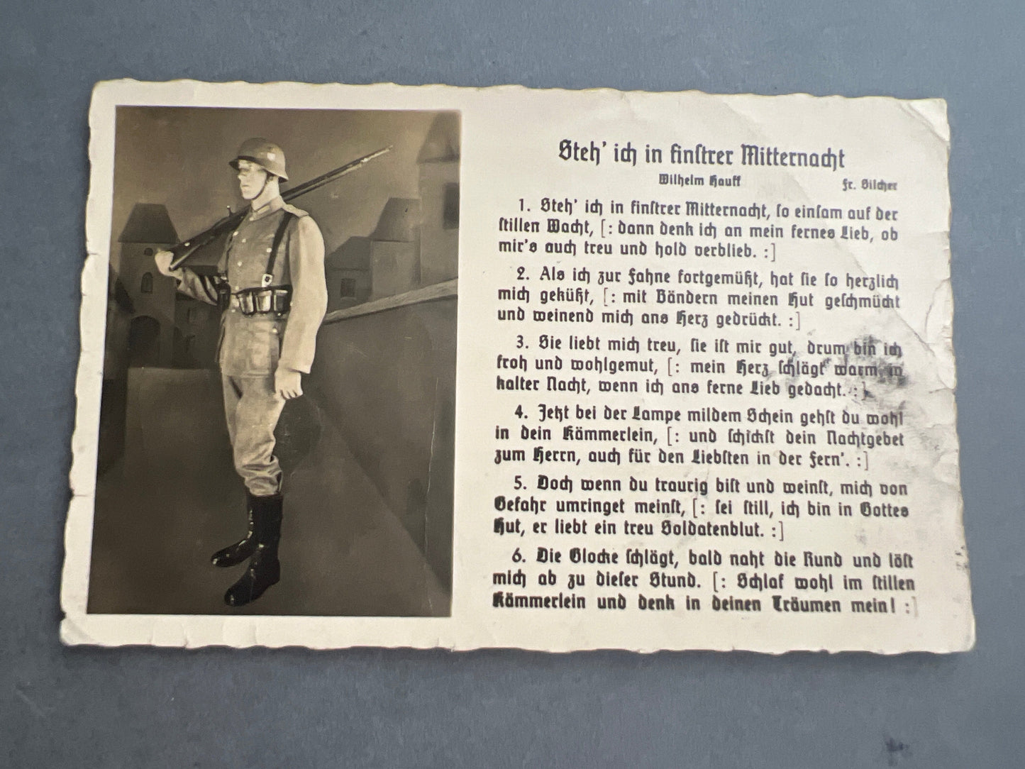 WW2 Tysk Postkort. Wehrmacht motiv. Original.