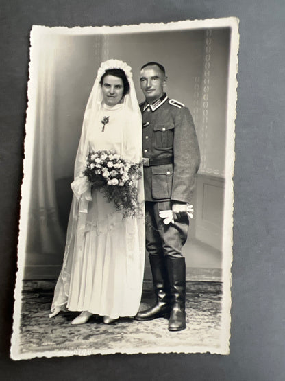 WW2 Tysk Wehrmacht Foto-Postkort. Original.