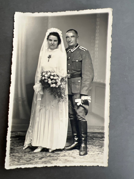 WW2 Tysk Wehrmacht Foto-Postkort. Original.
