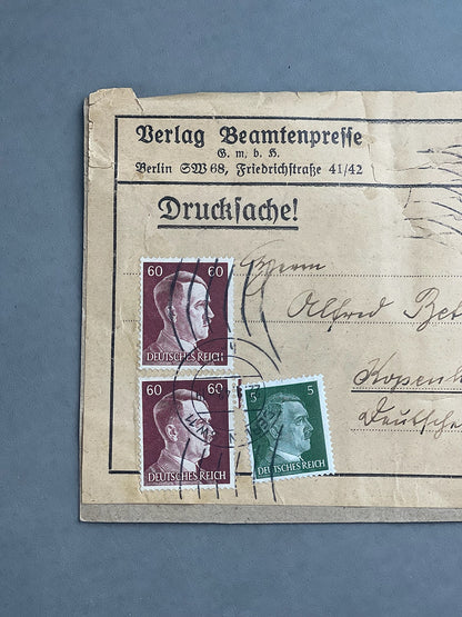 WW2 Tysk Kuvert sendt til København. Original.