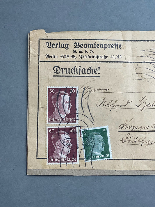 WW2 Tysk Kuvert sendt til København. Original.