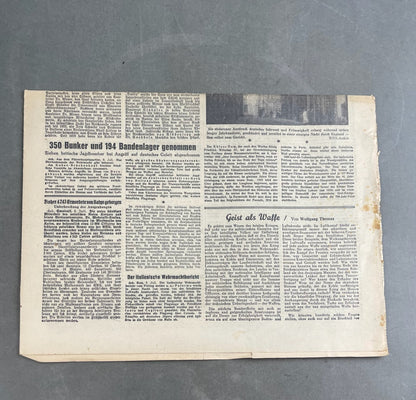 WW2 Tysk NSDAP Avis. Original.