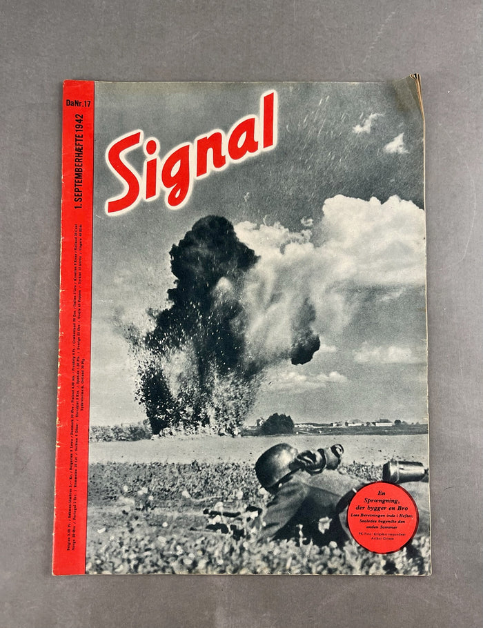 WW2 Tysk Signal Blad. Original.