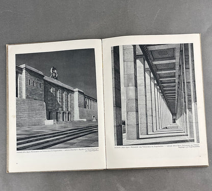 WW2 Dansk/Tysk DNSAP/NSDAP bog "Moderne tysk arkitektur/Neue Deutsche Baukunst". Original.