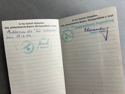 WW2 Tysk Senkrigs Luftwaffe Soldbuch. Original.