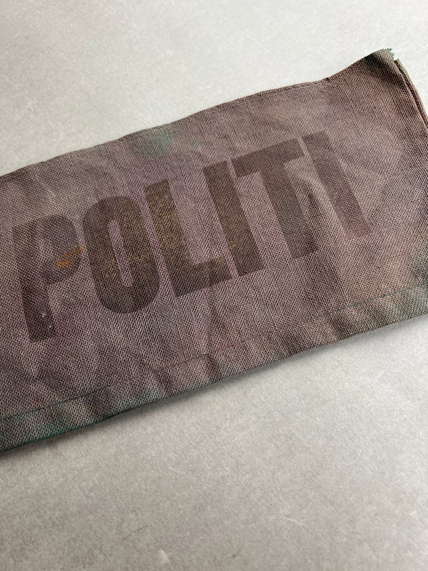 WW2 Dansk "Politi" Armbind fra Befrielsen. Original.