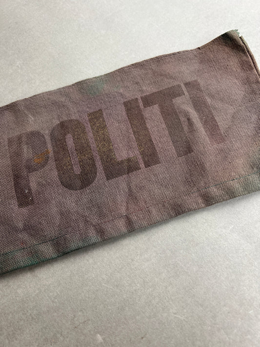 WW2 Dansk "Politi" Armbind fra Befrielsen. Original.