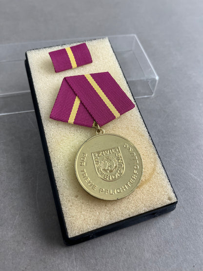 Østtysk DDR Medalje. I æske. Original.