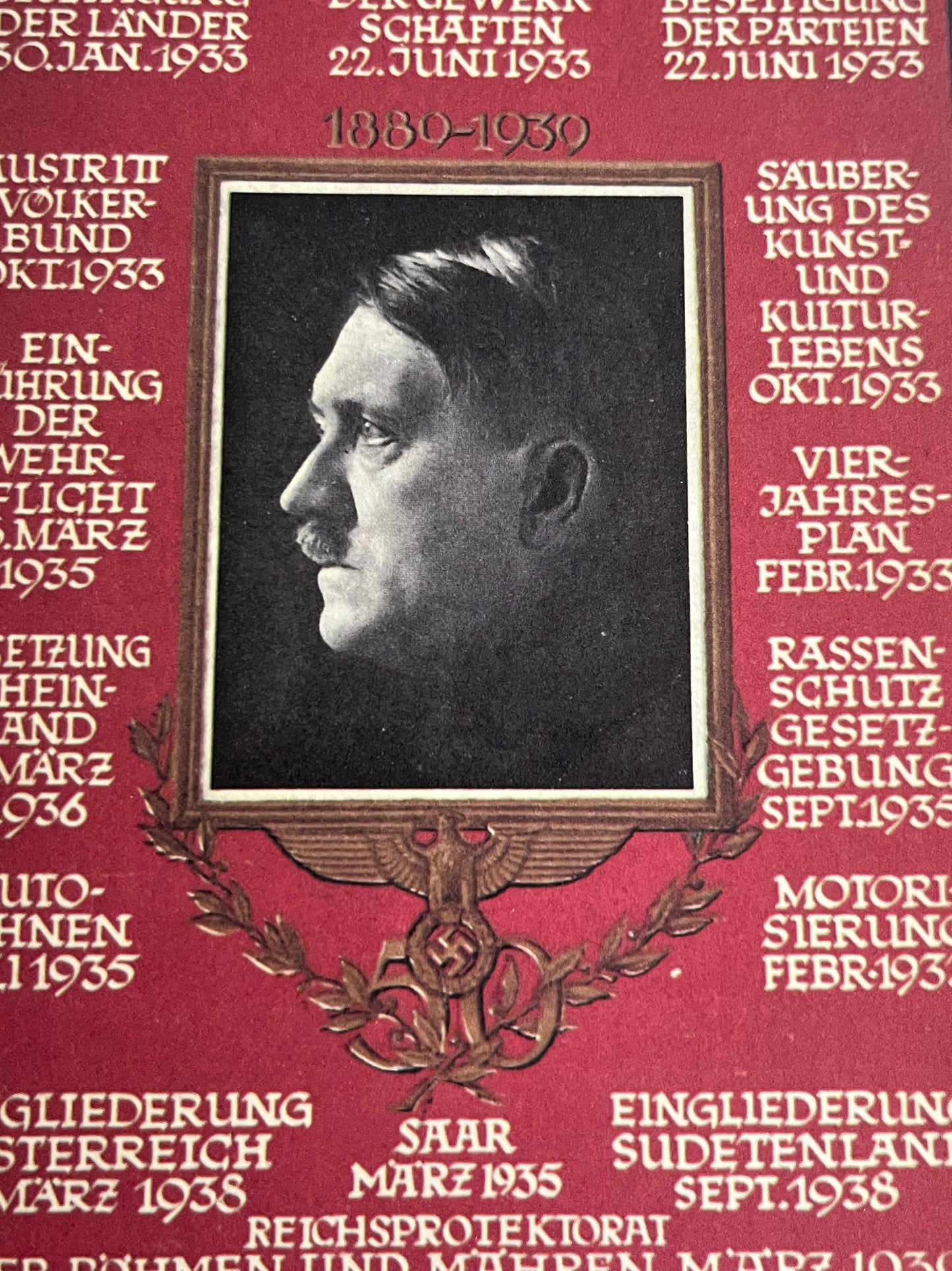 WW2 Tysk AH/NSDAP Postkort. Original.