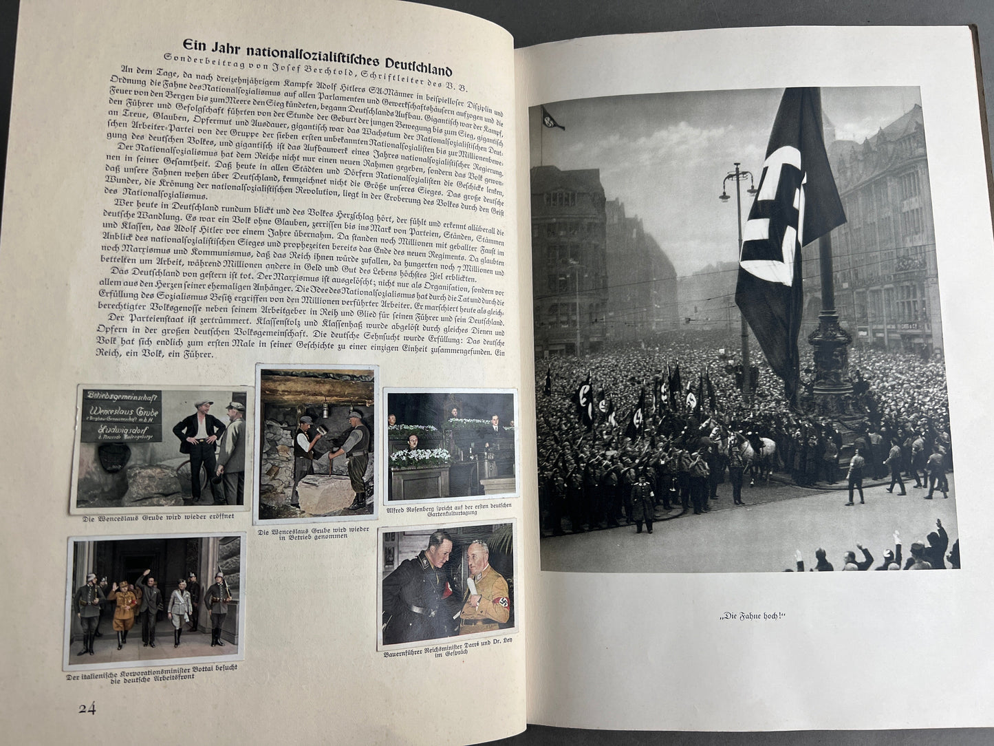 WW2 Tysk NSDAP/RAD "Cigaretten Album". Komplet med alle billeder. Gode billeder SS, SA, HJ, NSDAP mv. Original.