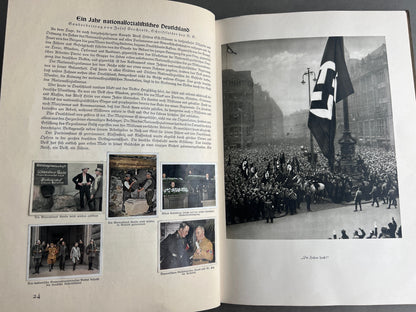 WW2 Tysk NSDAP/RAD "Cigaretten Album". Komplet med alle billeder. Gode billeder SS, SA, HJ, NSDAP mv. Original.