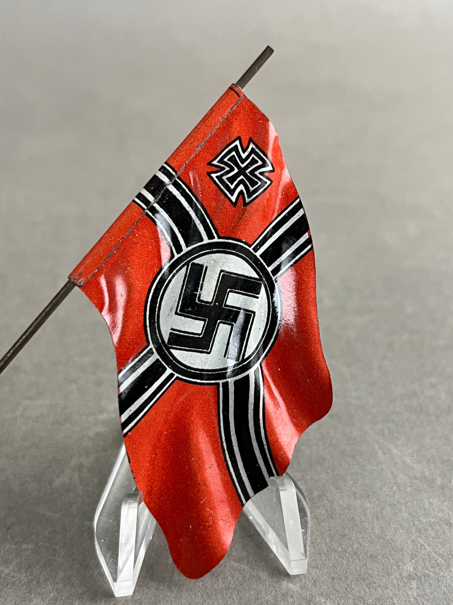 WW2 Tysk Kriegsmarine Lineol Flag. Original.