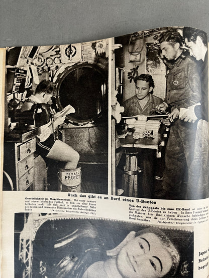 WW2 Tysk "Die Woche" Blad. Original.