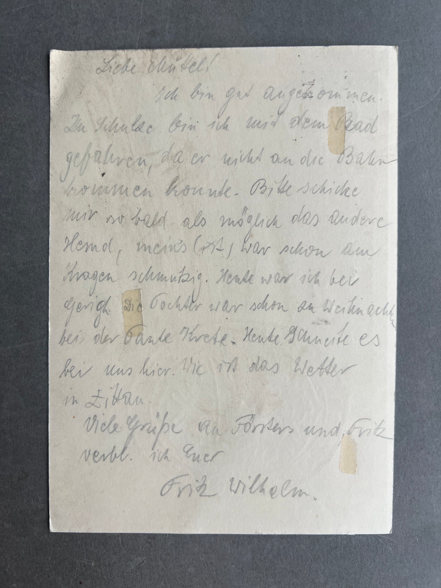 WW2 Tysk Postkort. Original.