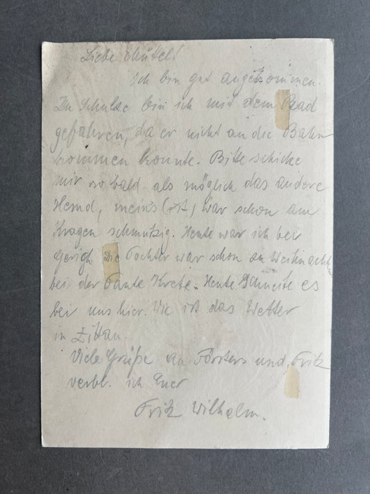 WW2 Tysk Postkort. Original.