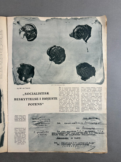 WW2 Tysk Signal Blad. Original.