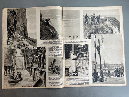 WW2 Tysk Luftwaffe "Der Adler" Blad. Original.