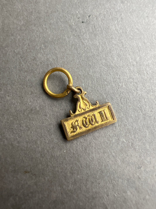 WW1 Tysk/Preussisk "Treudienst" Medalje/spange i miniature. Original.