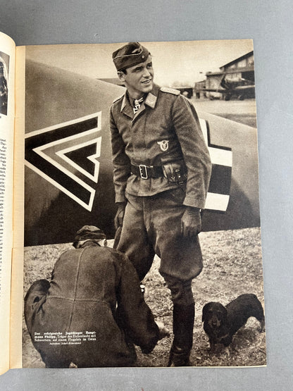 WW2 Tysk "Die Woche" Blad. Gebirgsjäger forside. Original.