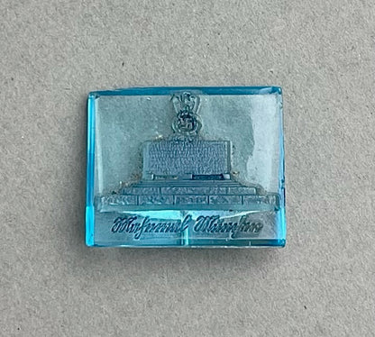 WW2 Tysk  WHW Glas tinnie. Original.