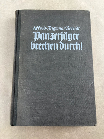 WW2 Tysk Panzerjäger Bog. Udgivet af NSDAP. Original.