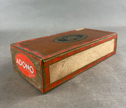 WW2 Tysk Cigar æske. Med banderole. Original.