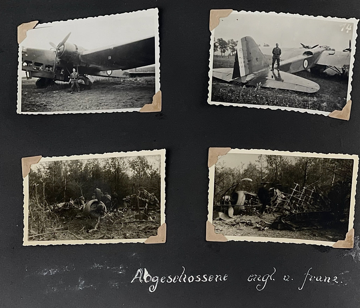 WW2 Tysk Wehrmacht Fotoalbum 1940'erne. MANGE(!) gode billeder fra felttoget i Frankrig. Original.