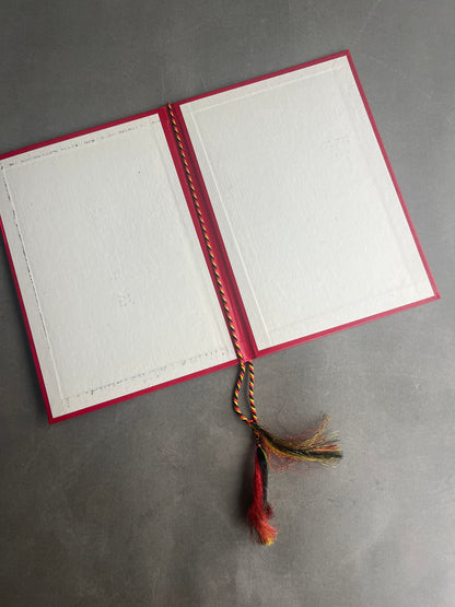 Østtysk DDR Urkunde Mappe. Original.