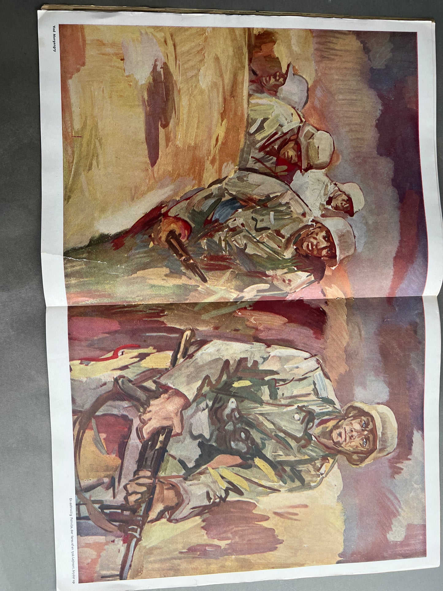 WW2 Tysk/Dansk Signal Blad. Original.