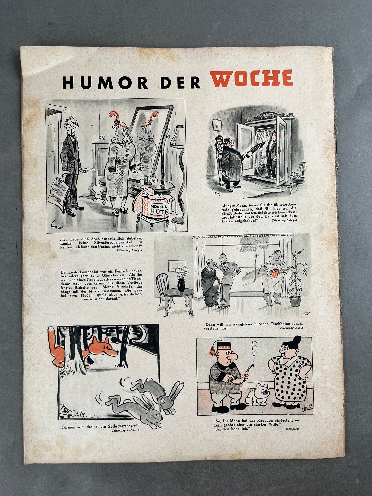 WW2 Tysk "Die Woche" Blad. Wehrmacht østfront forside. Original.