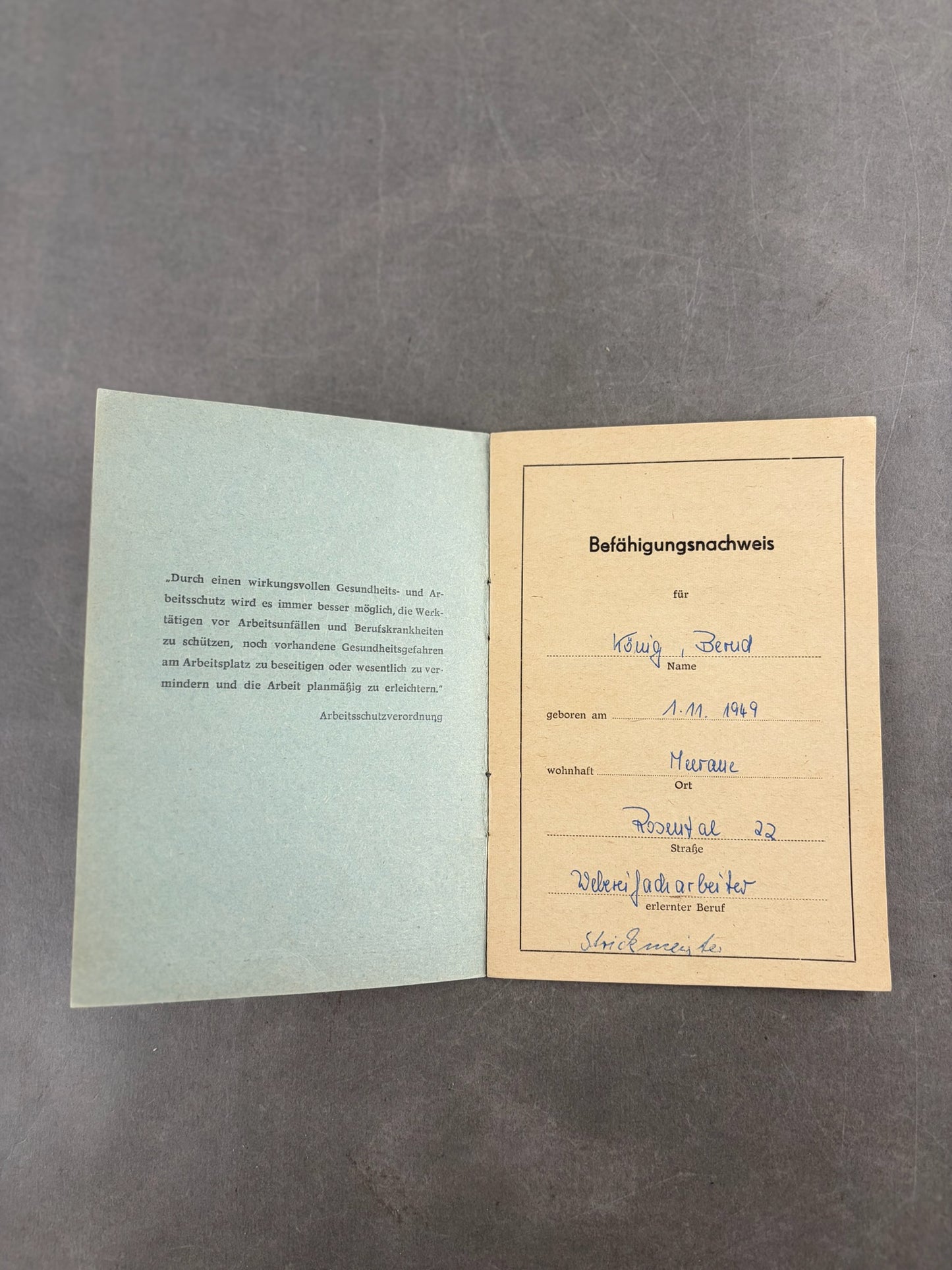 Østtysk DDR Lot af "Medlemsbøger". Original.