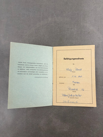Østtysk DDR Lot af "Medlemsbøger". Original.