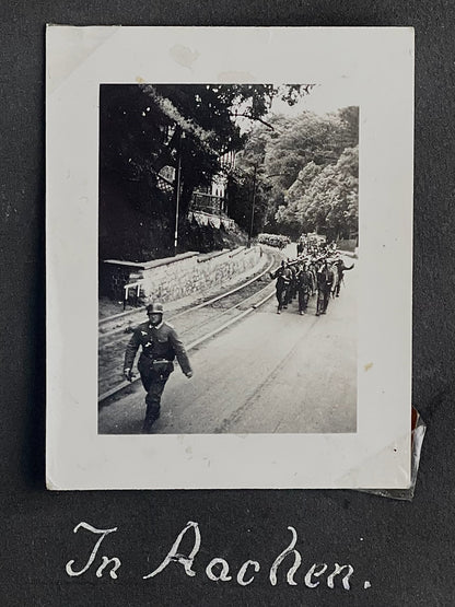 WW2 Tysk Wehrmacht Fotoalbum 1940'erne. MANGE(!) gode billeder fra felttoget i Frankrig. Original.