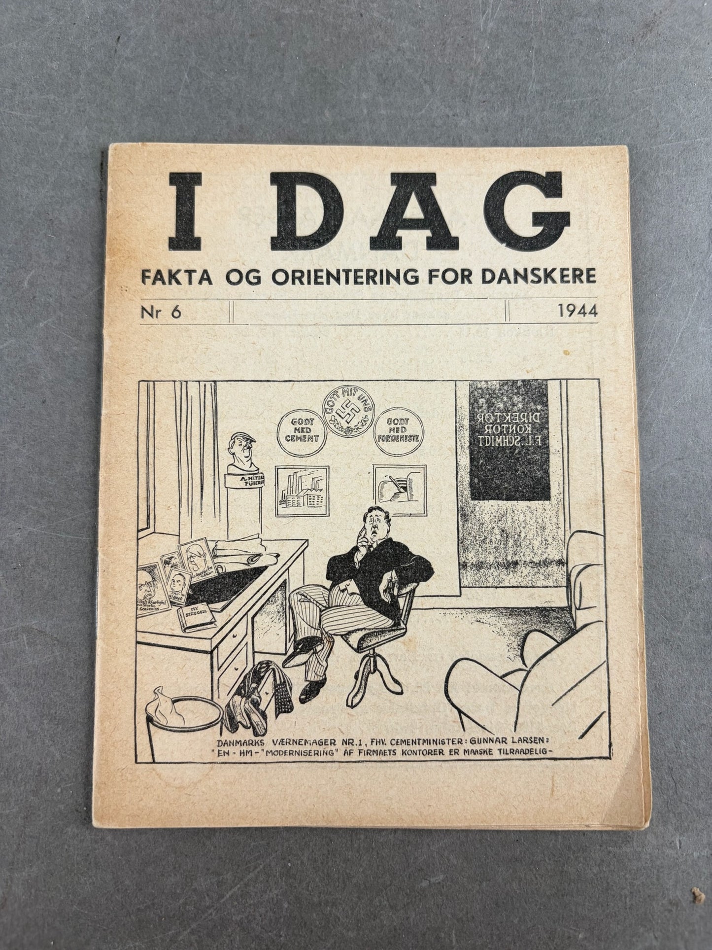 WW2 Dansk " I DAG" hæfte fra 1944. Original.