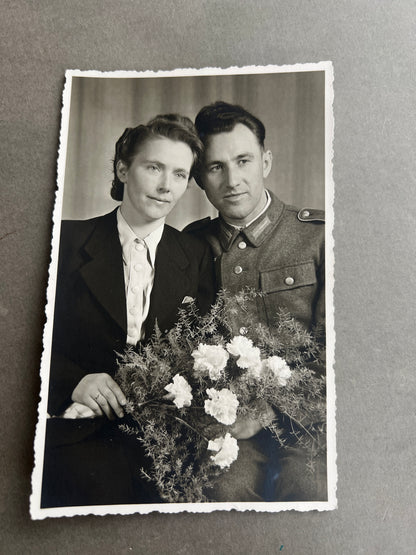 WW2 Tysk Wehrmacht Foto-Postkort. Original.