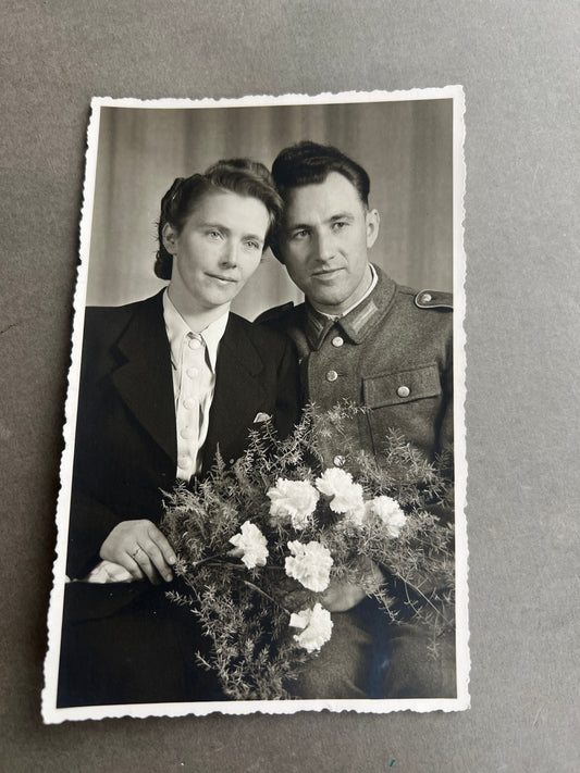 WW2 Tysk Wehrmacht Foto-Postkort. Original.