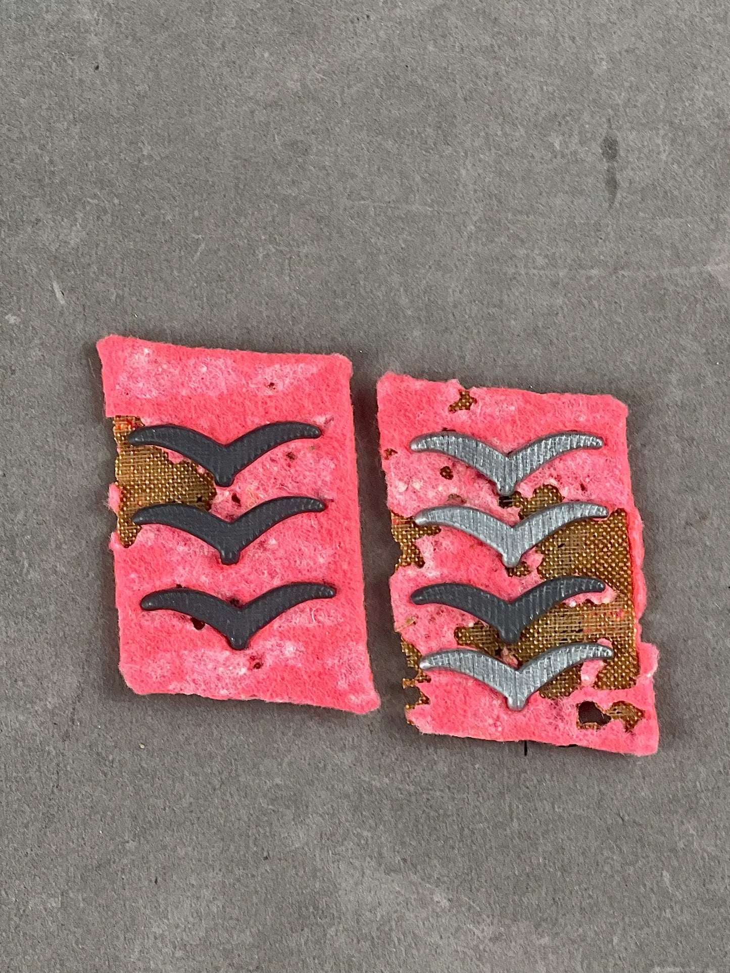 WW2 Tysk Luftwaffe "Flieger-Ingenieurdienst" Kravespejle. Matchende sæt. Original.