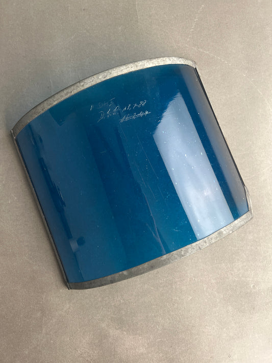 WW2 Tysk "Deutsche Strassenbahn" (Sporvogn) Lygte/Signal glas. Med ørn. A4-størrelse. Original.