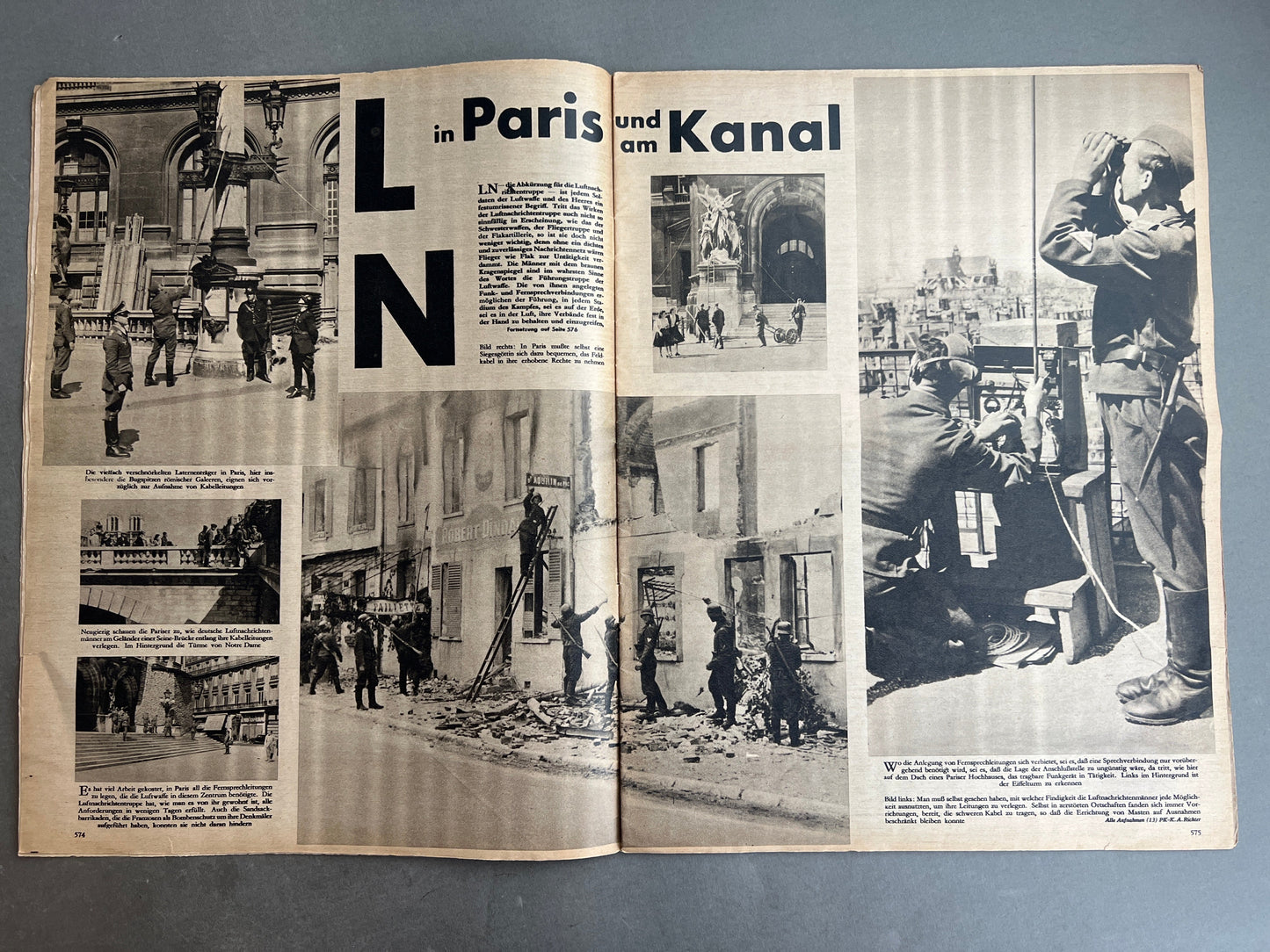 WW2 Tysk Luftwaffe "Der Adler" Blad. Original.