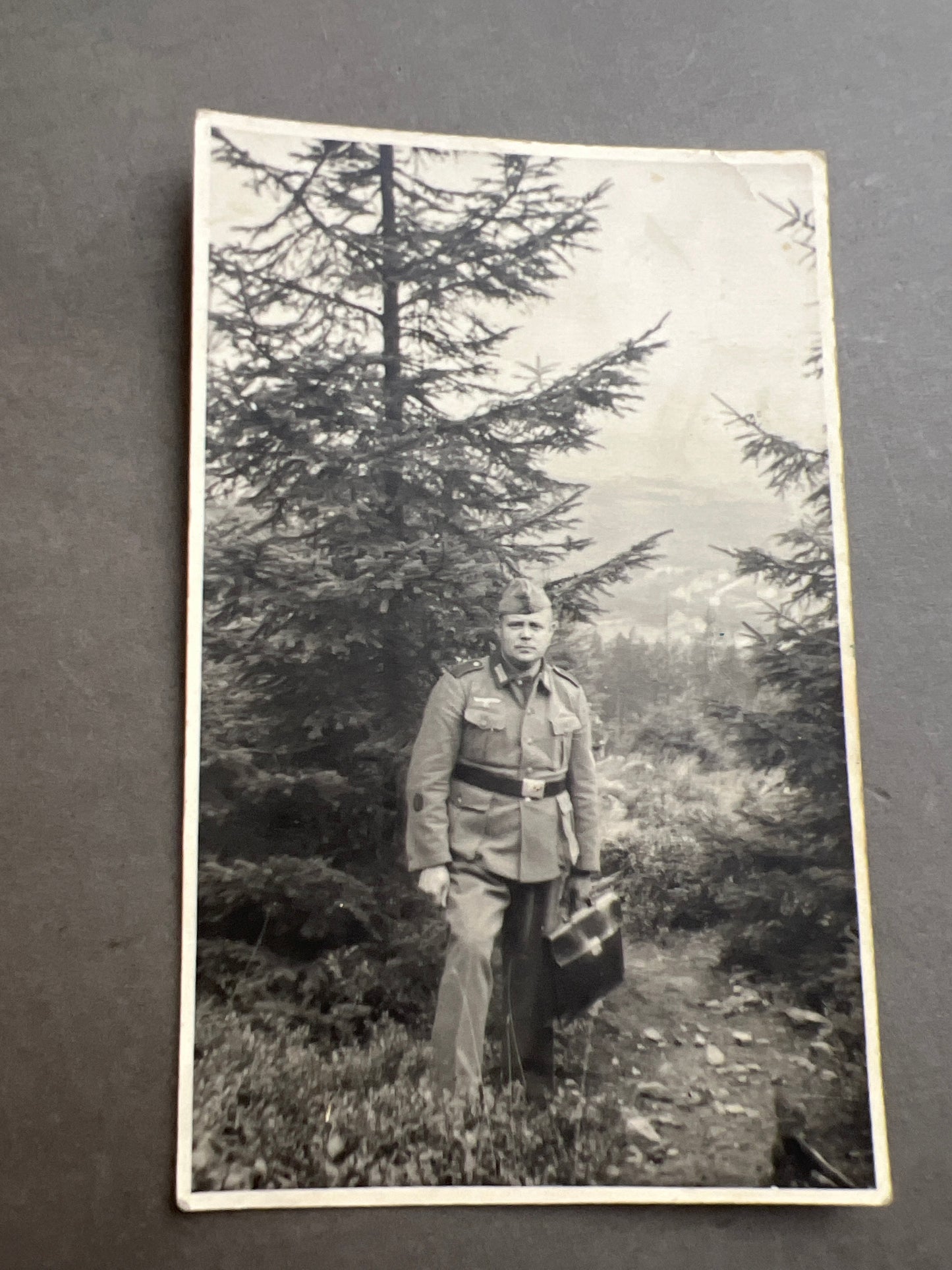 WW2 Tysk Wehrmacht Foto-Postkort. Original.