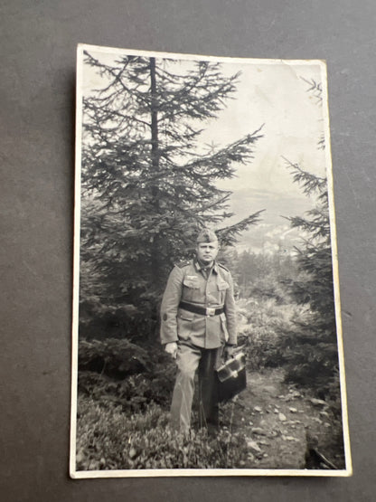 WW2 Tysk Wehrmacht Foto-Postkort. Original.