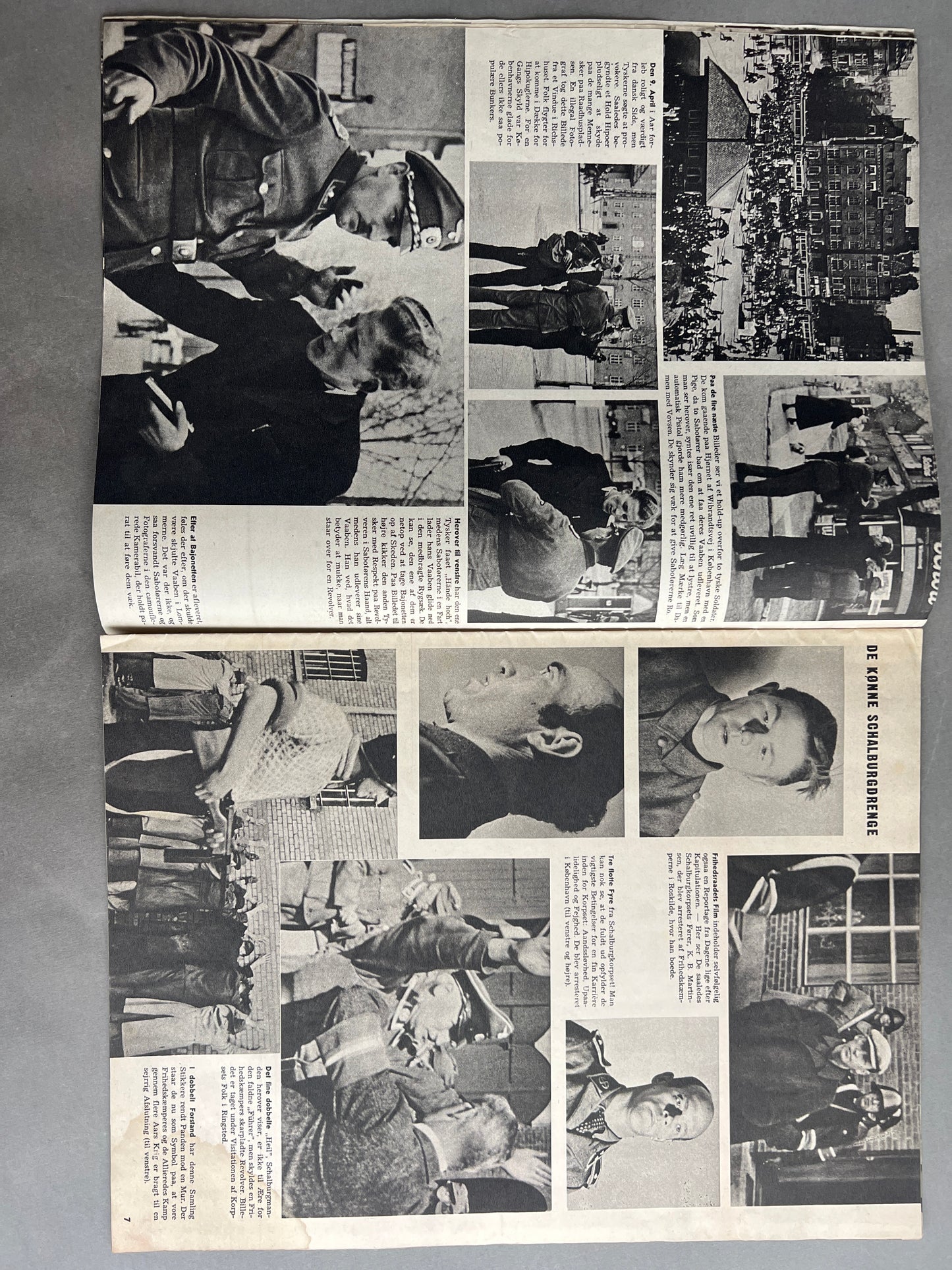 WW2 Dansk Billedbladet fra 1945 med Frits Clausen i Frøslev Lejren. Original.