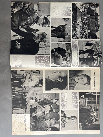 WW2 Dansk Billedbladet fra 1945 med Frits Clausen i Frøslev Lejren. Original.