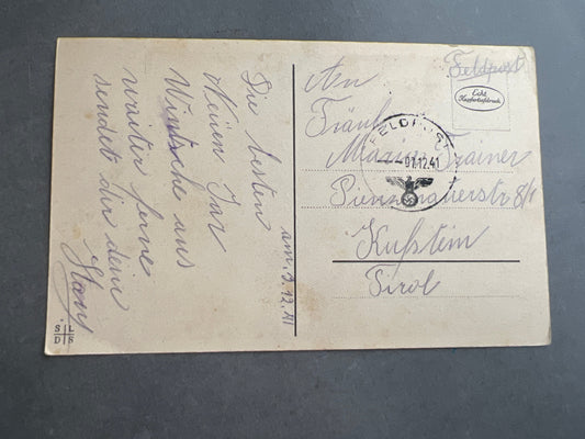 WW2 Tysk Feldpost. Original.