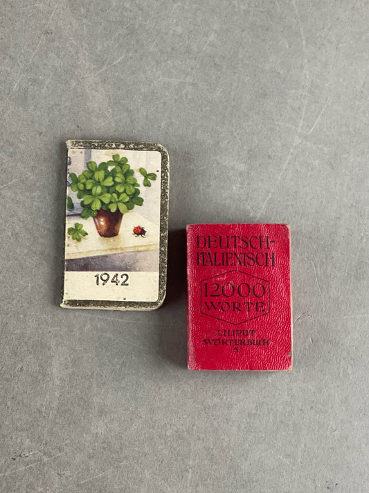 WW2 Tysk Lot af 2 WHW Mini-bøger. Ses ikke tit. Original.